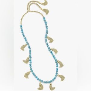 NWT Kendra Scott Vanina Gold/Turquoise Necklace.